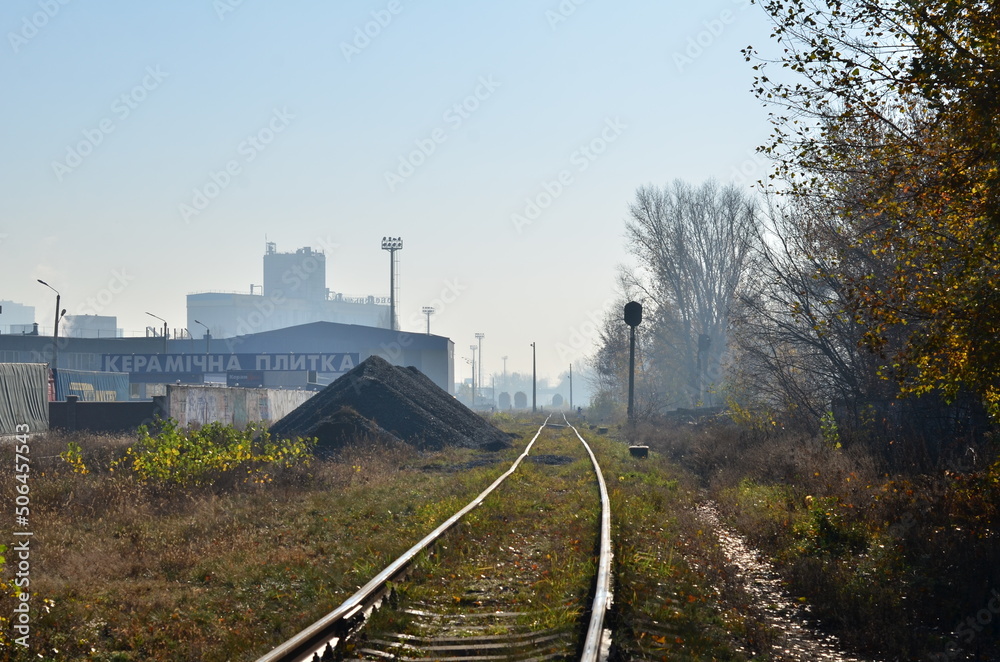 railway station in the morning railway station in the morning