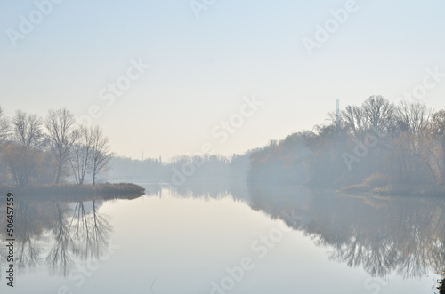lake in the fog © Peter