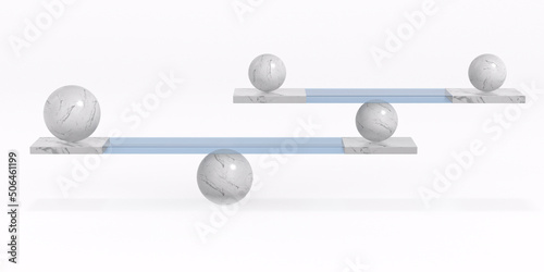 Scales on white background....