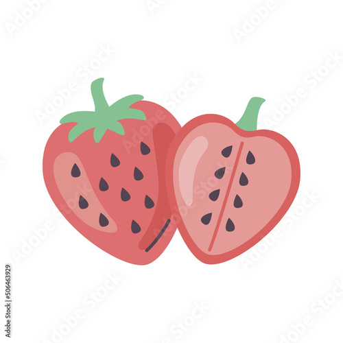 fresh strawberries fruits