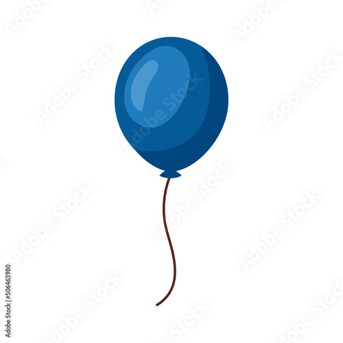 Canvastavla blue balloon helium