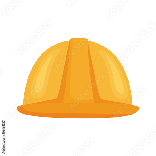 yellow construction helmet front