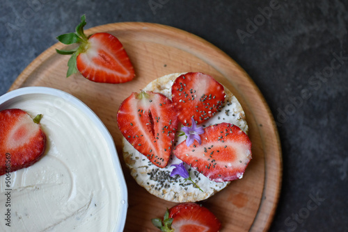 breakfast with strawberries