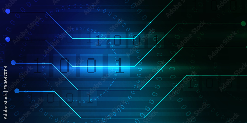 2d illustration abstract digital binary data on computer screen 2d illustration abstract digital binary data on computer screen