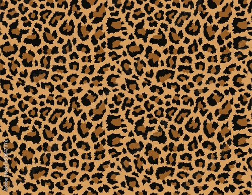 Seamless texture leopard vector fashion print, modern design for clothes, fabric, paper.