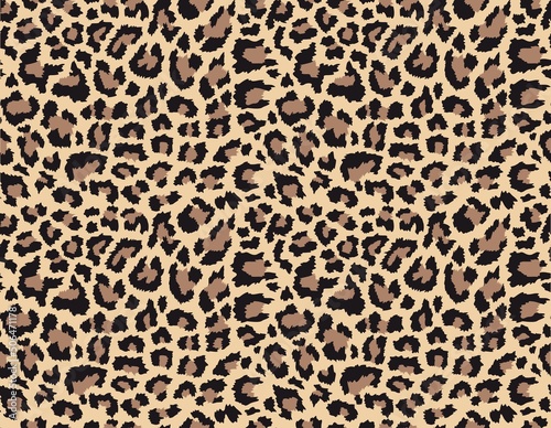  leopard print vector seamless camouflage  trendy pattern for print clothes  fabrics.