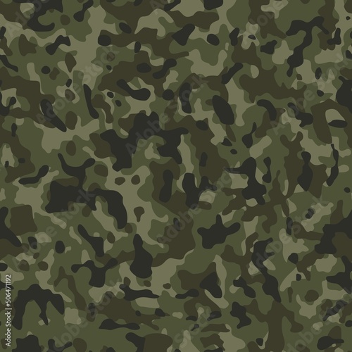
Forest pattern camouflage, military shape texture, fashion seamless design. Disguise