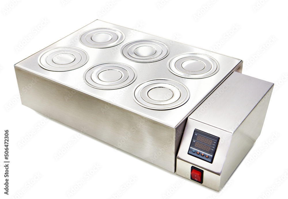 Fototapeta premium General purpose water bath for chemical laboratory isolated white