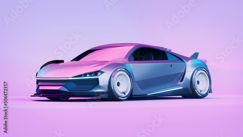 3D rendering of a brand-less generic concept car  © Andrus Ciprian