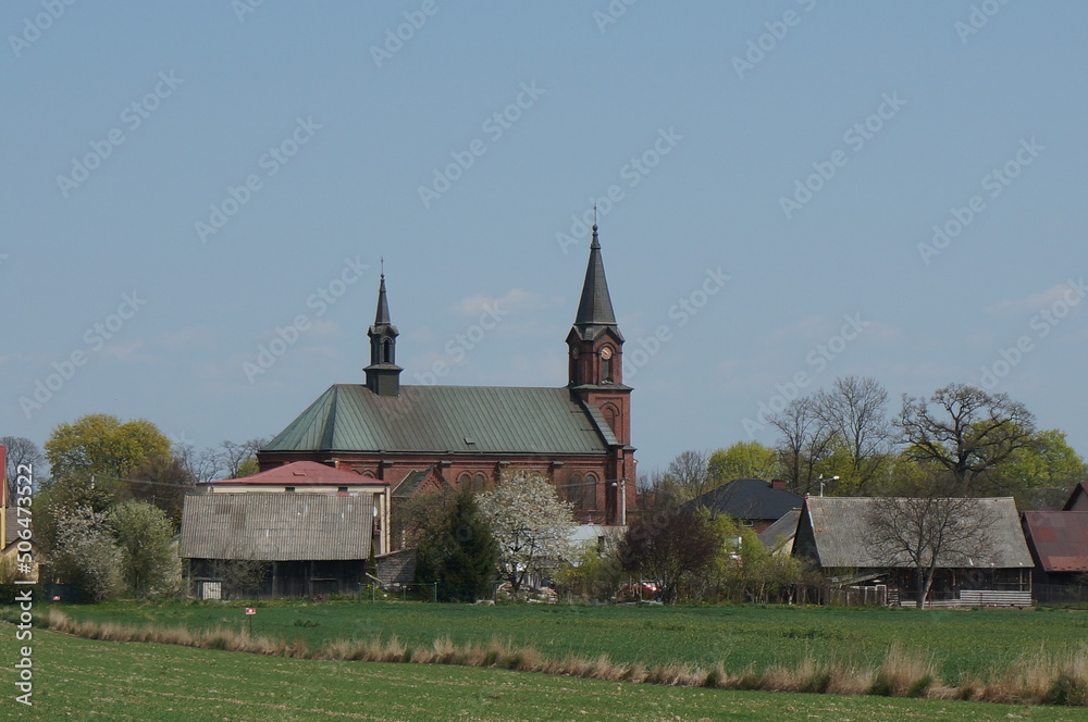 Parish Church of the Exaltation of the Holy Cross. Kozlow (Miechowski) is village in Lesser Poland Voivodeship. 