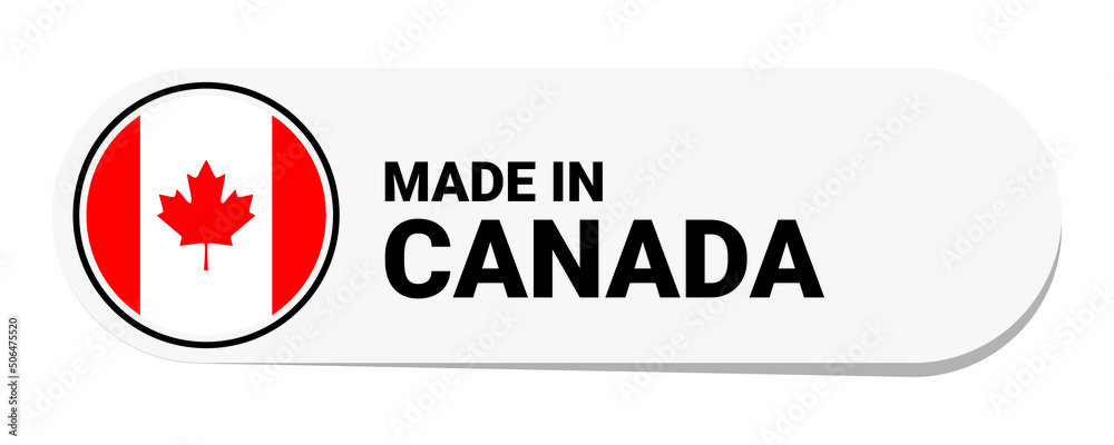 Icon made in Canada, isolated on white background Icon made in Canada, isolated on white background