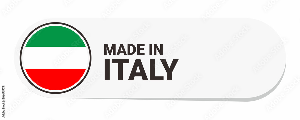 Icon made in Italy, isolated on white background Icon made in Italy, isolated on white background
