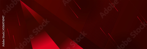 Vector banners background. Black and red metal background.