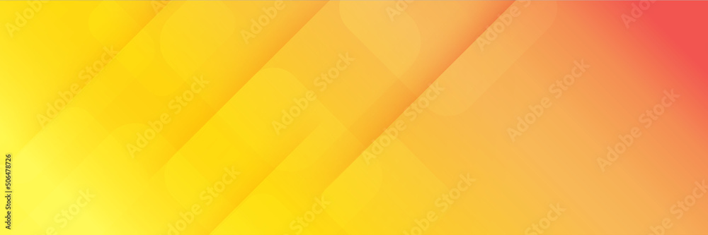 Abstract orange banner geometric shapes vector technology background ...
