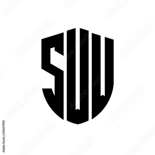 SWW letter logo design. SWW modern letter logo with black background. SWW creative  letter logo. simple and modern letter logo. vector logo modern alphabet font overlap style. Initial letters SWW   photo