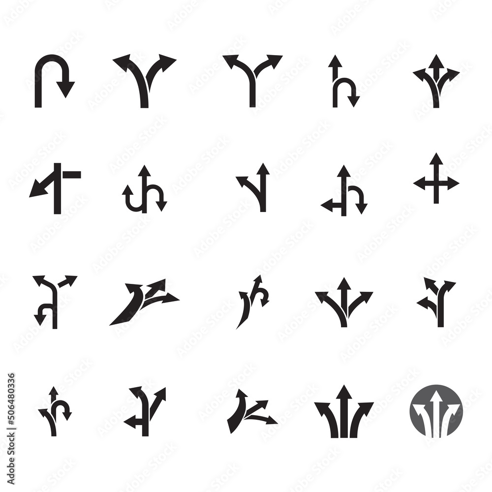 Way vector icon illustration design template Way vector icon illustration design template