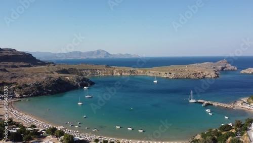 view of the sea from the town