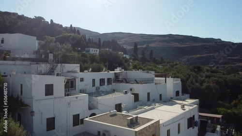 white village on Rhodes island