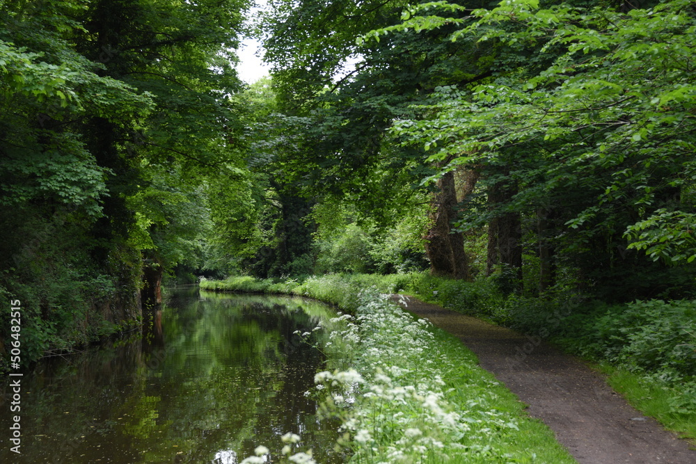 the tow path of the Staffordshire and Worcestershire canal near Stourton the tow path of the Staffordshire and Worcestershire canal near Stourton