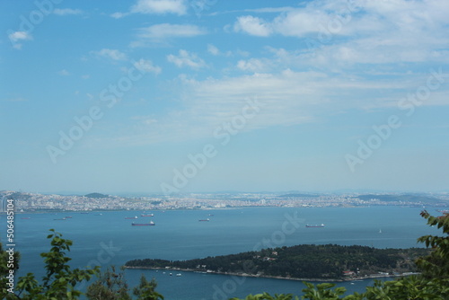 Istanbul Adalar, island landscapes, seagulls, black-winged seagulls soaring from the sky, crow on the tree, seagulls, passenger ferry, sunset Adalar Istanbul Turkey