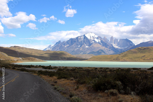 View of Torres del Paine National Park, Patagonia, Chile.