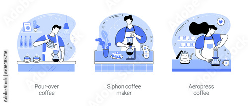 Specialty coffee isolated cartoon vector illustrations se