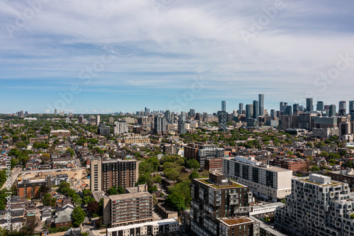 Canvas Print South Etobicoke  dron views  Parklawn queen street west  mimco condos in view  a