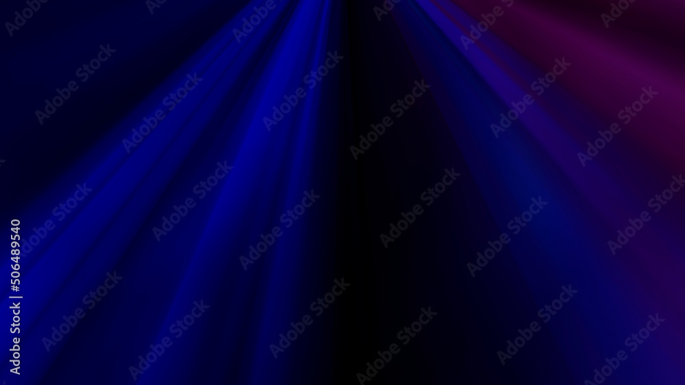 Fototapeta premium blue rays of light on black background abstract illustration