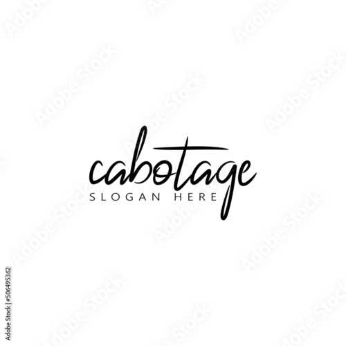 Modern calligraphy text. Vector hand-drawn illustration black and white