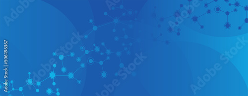 Abstract technology background vector image. Molecular structure background. 