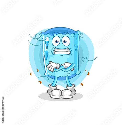bolster pillow cold illustration. character vector