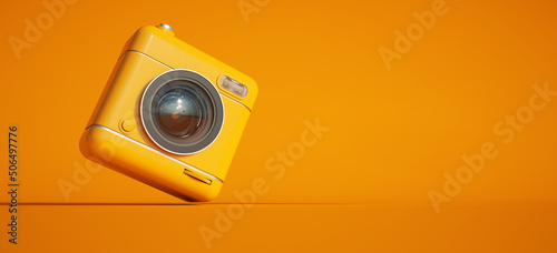 Photography camera orange