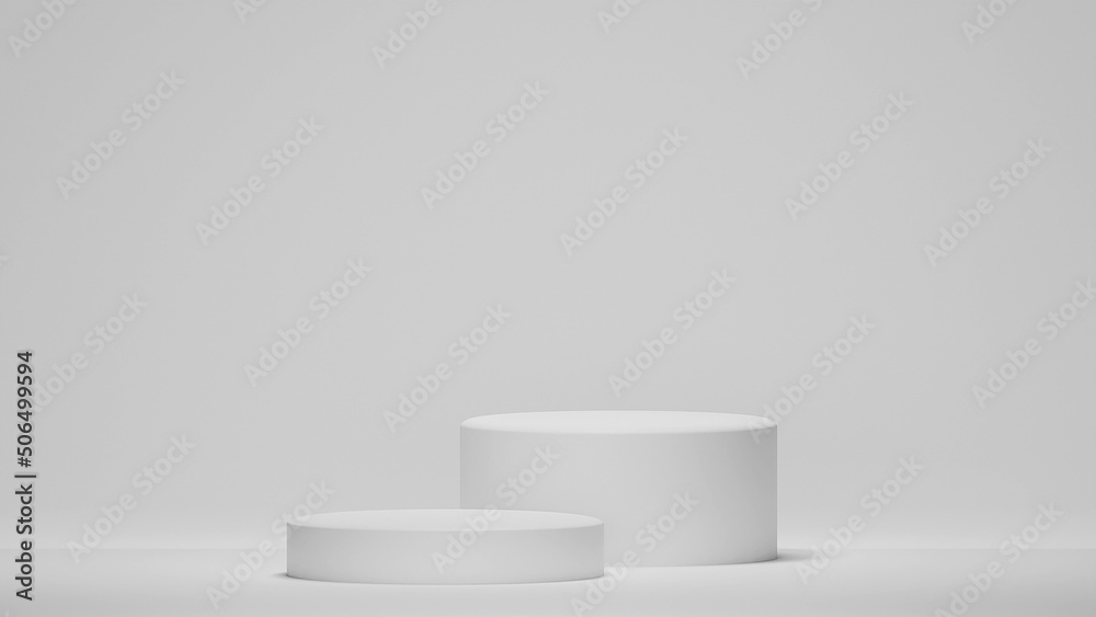 Background 3d gray rendering with podium. Minimal white stage wall, beautiful podium white background Abstract stage grey. Product scene render on a white podium.Product presentation, mockup, cosmetic Background 3d gray rendering with podium. Minimal white stage wall, beautiful podium white background Abstract stage grey. Product scene render on a white podium.Product presentation, mockup, cosmetic