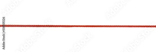 Red rope close up isolated photo