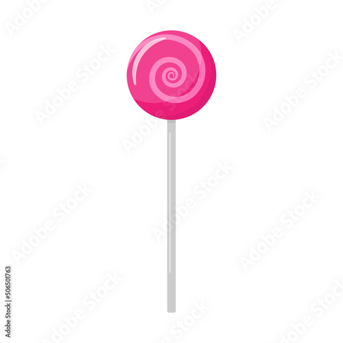 Lollipop icon. Color silhouette. Front side view. Vector simple flat graphic illustration. Isolated object on a white background. Isolate.