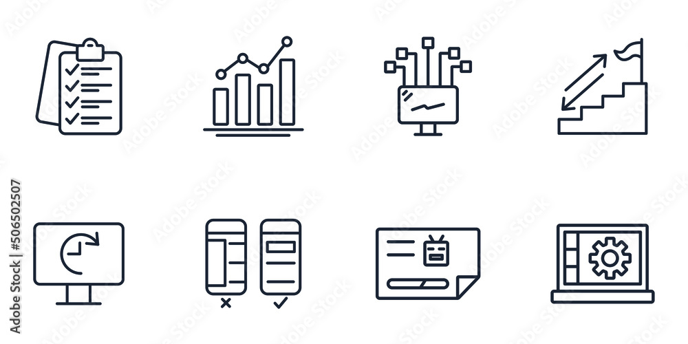 SEO icons set . SEO pack symbol vector elements for infographic web SEO icons set . SEO pack symbol vector elements for infographic web