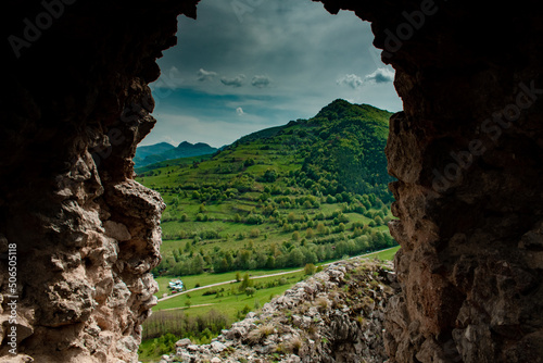 Spring landscape view in Apuseni Mountains, Romania