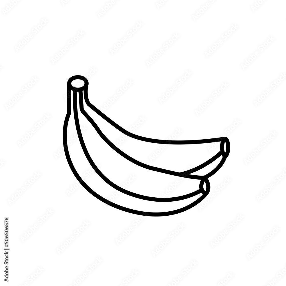 2 bananas black outline icon. Simple and modern sign. Fruit, healthy, vegan nutrition, food concept. Flat isolated symbol for: illustration, logo, app, banner, web design, dev, ui, ux. Vector EPS 10 2 bananas black outline icon. Simple and modern sign. Fruit, healthy, vegan nutrition, food concept. Flat isolated symbol for: illustration, logo, app, banner, web design, dev, ui, ux. Vector EPS 10