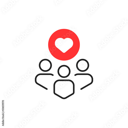 customer retention icon or happy employees