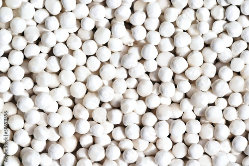 Valokuva Dry tapioca pearls close up