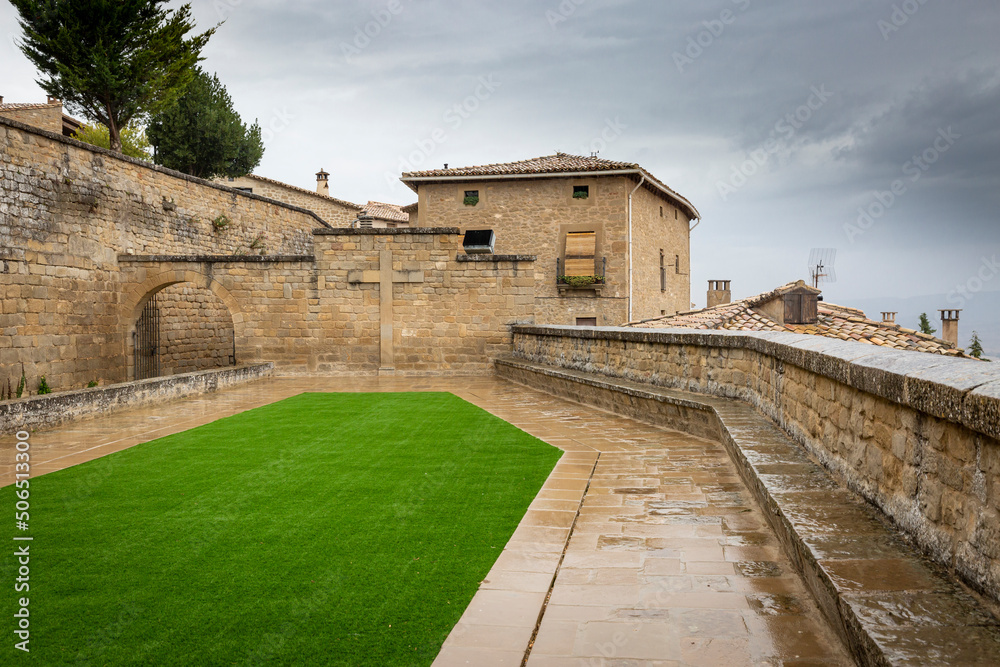 viewpoint of San Esteban at Sos del Rey Católico historic town, Cinco Villas comarca, province of Zaragoza, Aragon, Spain