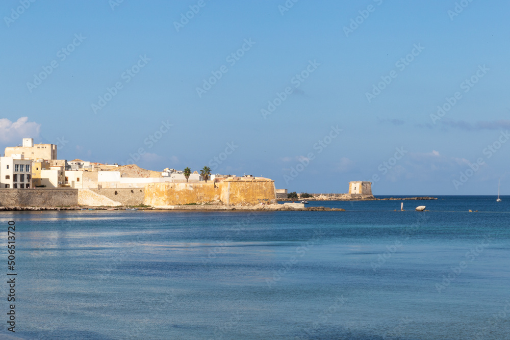 Village on the island of Sicily, by the sea