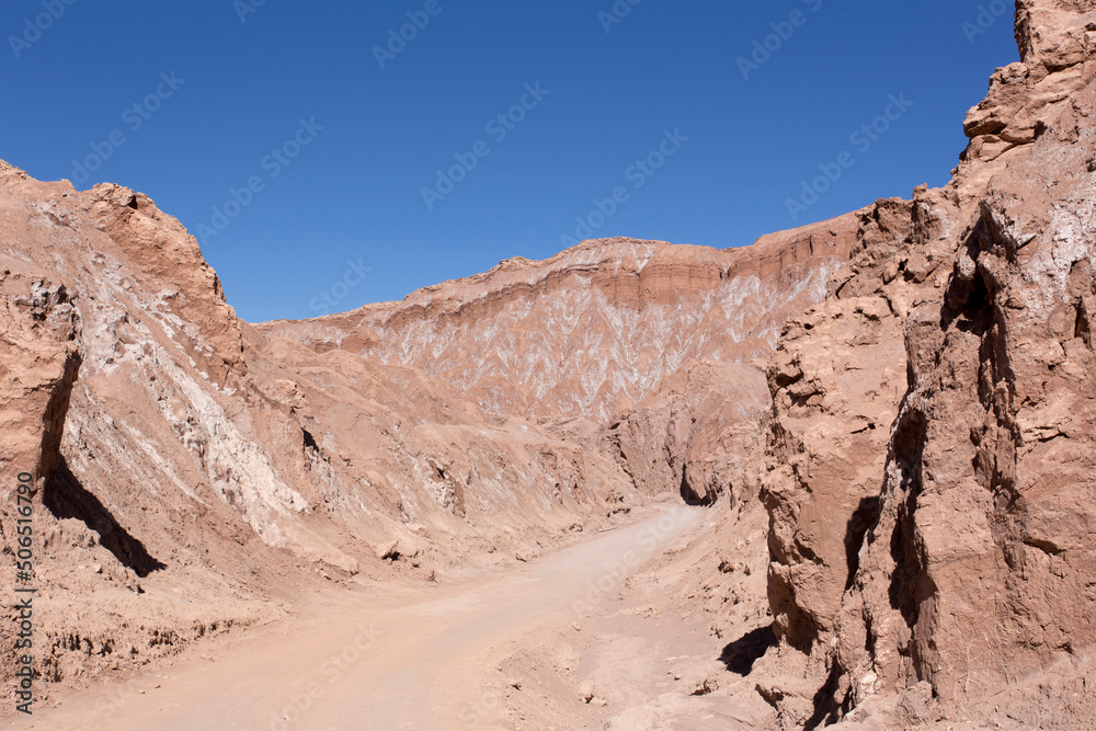 Fototapeta premium View of the desert mars valley