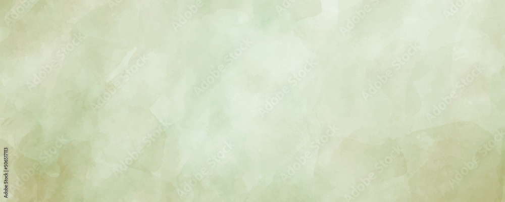 Vector watercolor art background. Green old paper. Marble. Stone. Watercolour texture for cards, flyers, poster. watercolour banner. Stucco. Wall. Brushstrokes and splashes. Painted template.