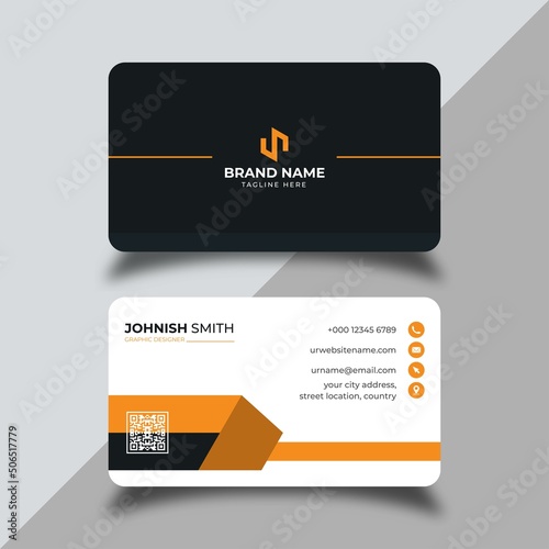 Modern professional business card design vector