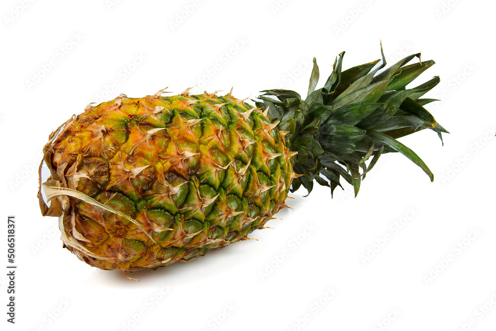 sliced pineapple isolated on white background sliced pineapple isolated on white background