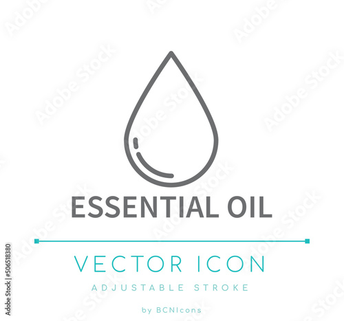 Essential Oil Line Icon