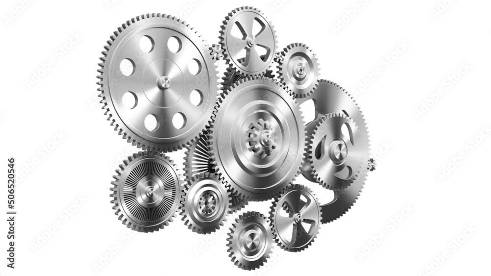 Industrial video background with gears. 3d animation. Industrial video background with gears. 3d animation.
