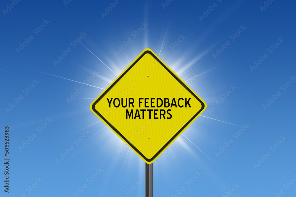 Naklejka premium sign on blue sky background with sun and clouds and inspirational text