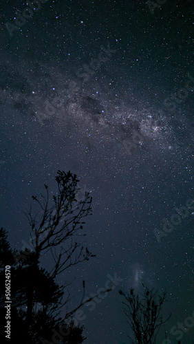 Galaxy, moon and stars pinnacles Australia